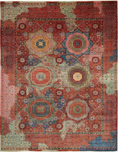 Mamlouk Pakistan terra di siena e grigio ardesia scuro 274x353