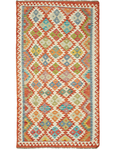 Kilim Pakistan abbronzatura e marrone 110x202