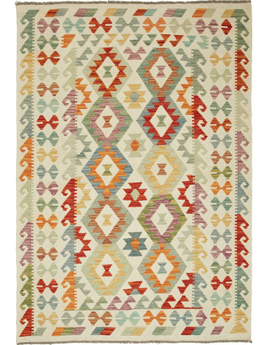 Kilim Pakistan argento e perù 126x183