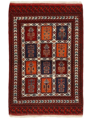 Hand made rug Torkaman Persia cm.91x130