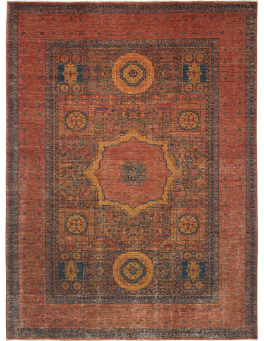 Mamlouk Pakistan terra di siena e grigio ardesia scuro 215x293