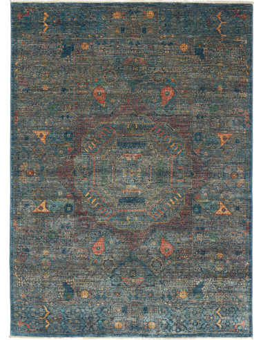 Mamlouk Pakistan grigio tenue e abbronzatura 150x209