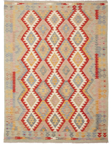 Kilim Pakistan abbronzatura e marrone 150x201