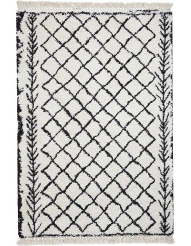 tappeto moderno Boho 7043 White/Black
