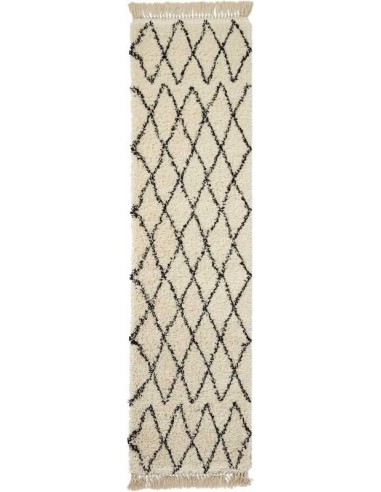 tappeto moderno Boho 8280 White/Black passatoia