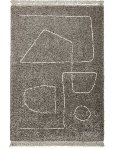tappeto moderno Boho A474 Grey/Cream