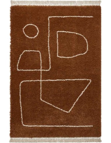 tappeto moderno Boho A474 Rust