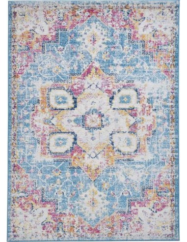 tappeto moderno Boston G0532 Blue/Fuschia