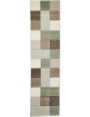 tappeto moderno Brooklyn 646 Beige/Green passatoia