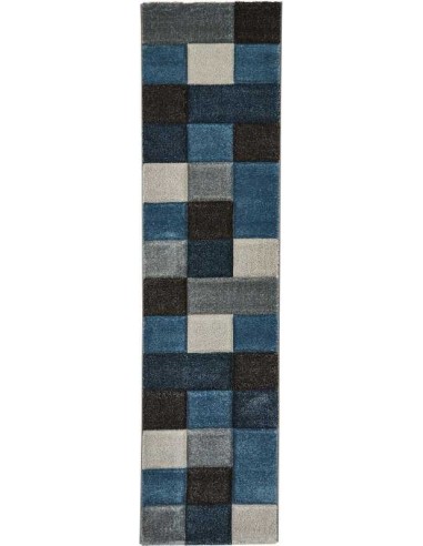 tappeto moderno Brooklyn 646 Blue/Grey passatoia