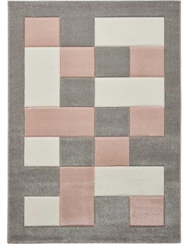 tappeto moderno Brooklyn BRK04 Grey/Rose