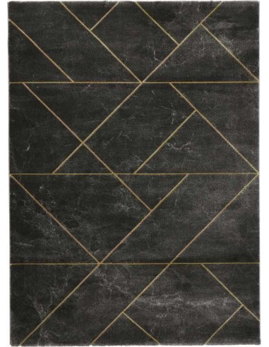 tappeto moderno Craft 23486 Dark Grey/Gold