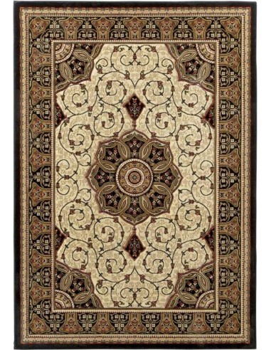 tappeto moderno Heritage 4400 Black/Cream passatoia
