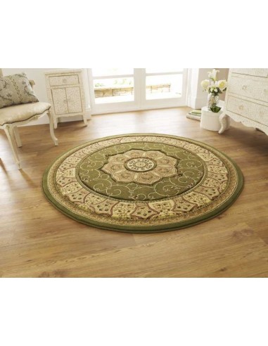 tappeto moderno Heritage 4400 Green rotondo