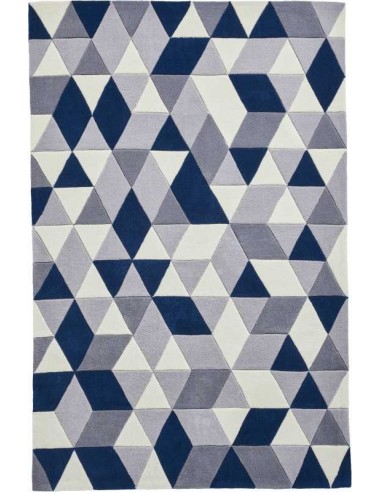 tappeto moderno Hong Kong 3653 Grey/Navy