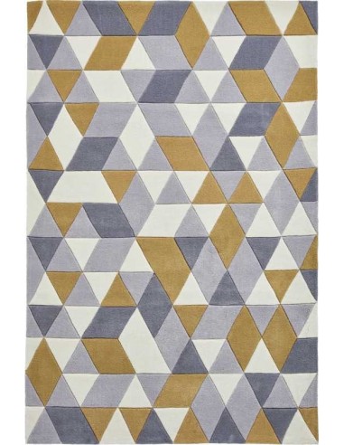 tappeto moderno Hong Kong 3653 Grey/Yellow