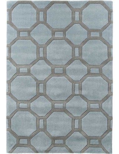 tappeto moderno Hong Kong 4338 Blue/Grey