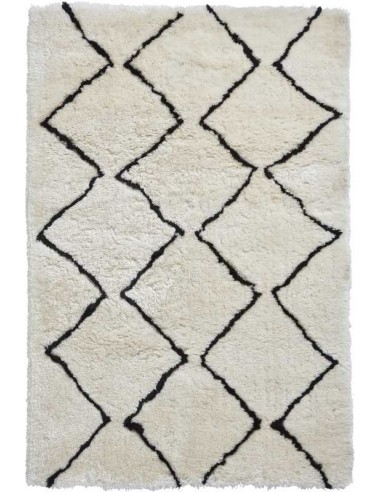 tappeto moderno Morocco 3742 Ivory/Black