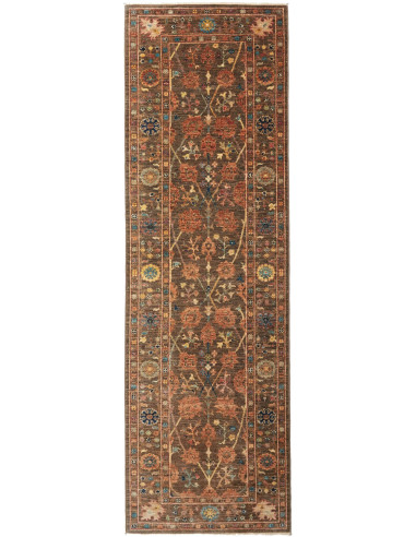 Zigler Fine Pakistan terra di siena e grigio ardesia scuro 80x257