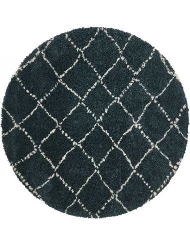 tappeto moderno Royal Nomadic 5413 Dark Green rotondo