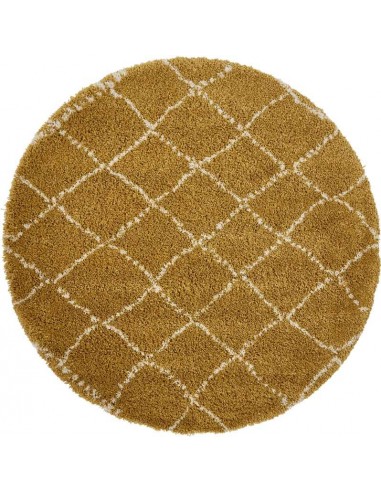 tappeto moderno Royal Nomadic 5413 Yellow rotondo