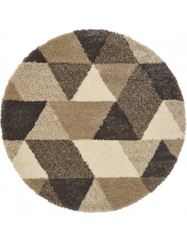 tappeto moderno Royal Nomadic 7611 Beige/Grey rotondo