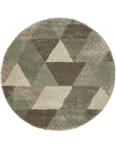tappeto moderno Royal Nomadic 7611 Grey/Aqua Green rotondo