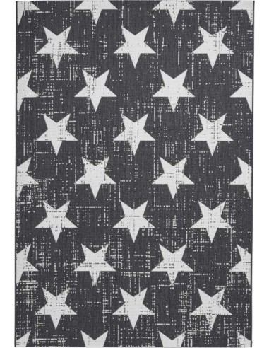 tappeto moderno Santa Monica 48648 Black/White