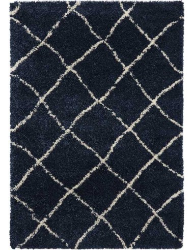 tappeto moderno Scandi Berber G257 Navy/Cream