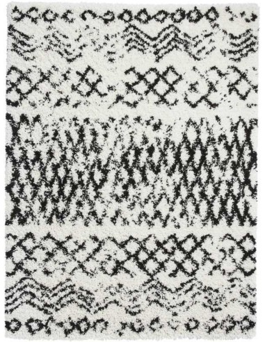 tappeto moderno Scandi Berber G271 White/Black