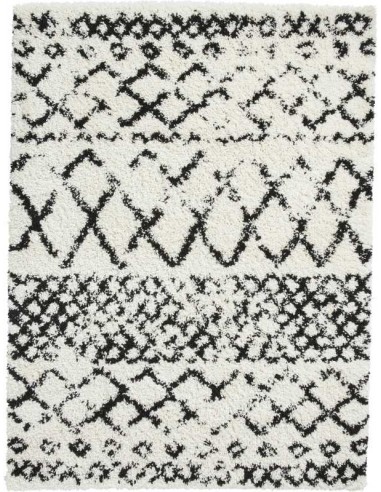 tappeto moderno Scandi Berber G272 White/Black