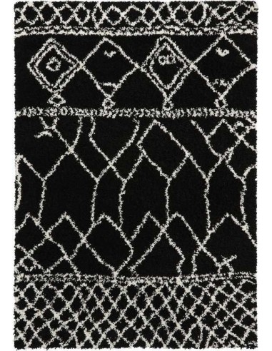 tappeto moderno Scandi Berber G276 Black/White