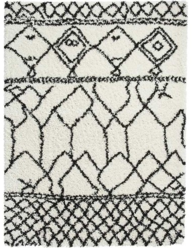 tappeto moderno Scandi Berber G276 White/Black
