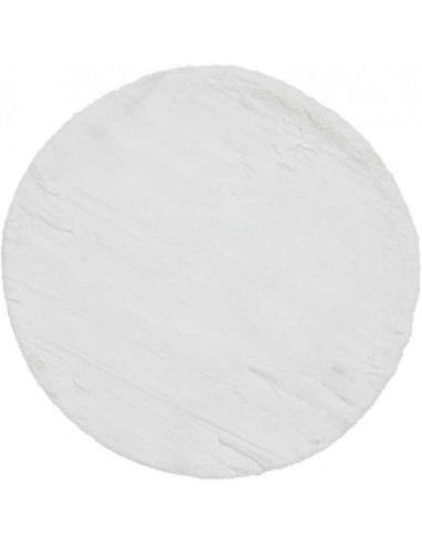 tappeto moderno Teddy Ivory rotondo