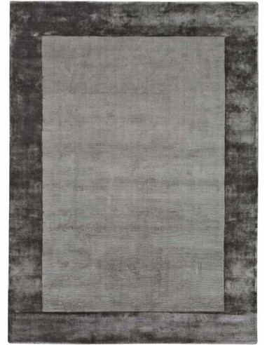 Tappeto moderno Aracelis Steel Grey - Collezione Hand Made - Carpet Decor - 100% viscosa - Fatto a mano - India - 160x230, 200x3