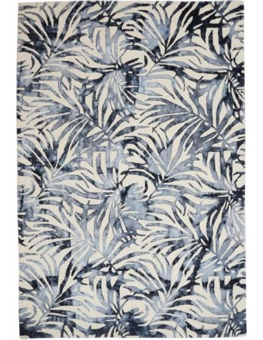 Tappeto moderno Botanica Blue - Collezione Hand Made - Carpet Decor - 55% viscosa 45% lana - Fatto a mano in India - 160x230, 20