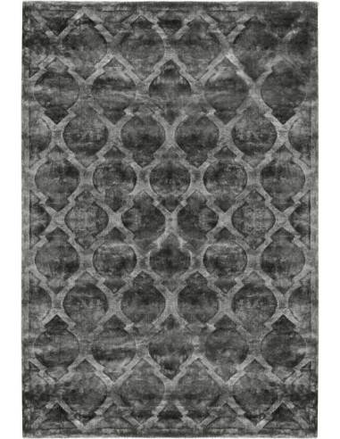 Tappeto moderno Tanger Dark Grey - Collezione Hand Made - Carpet Decor - 100% viscosa - Fatto a mano - India - 160x230, 200x300 