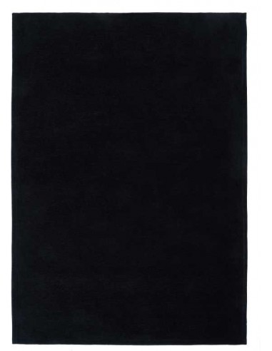 Tappeto moderno lavabile in lavatrice Basic Black collezione Unique Carpet Decor 160x230 200x300 cm 24% cotone riciclato 4% RPET