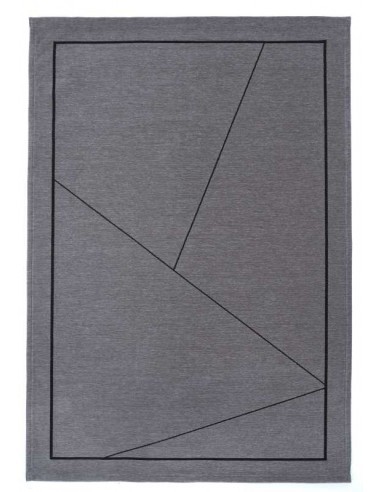 Tappeto moderno lavabile in lavatrice Linea Grey collezione Unique Carpet Decor 160x230 200x300 cm 24% cotone riciclato 4% RPET 