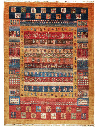 Fun-Collection Pakistan rosso indiano e grigio ardesia scuro 175x235