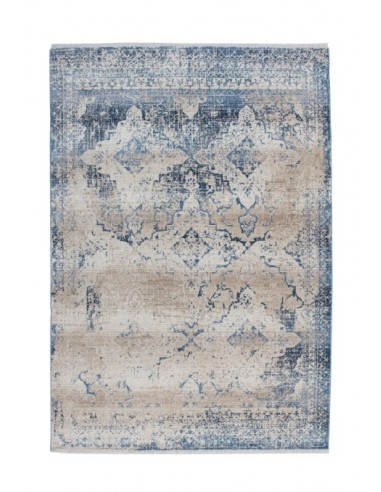 Tappeto moderno Antigua 500 Crema Blu, elegante e resistente.