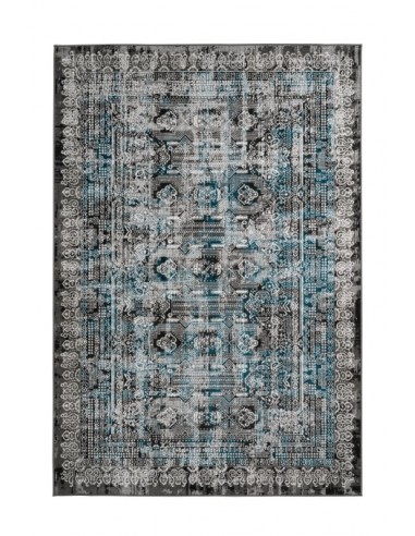 Tappeto moderno blu di design elegante e duraturo.