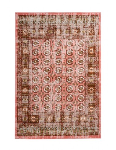 Tappeto moderno rosso, elegante e versatile, proveniente dalla Turchia.