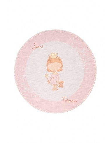Tappeto moderno per bambini rosa, morbido e resistente.
