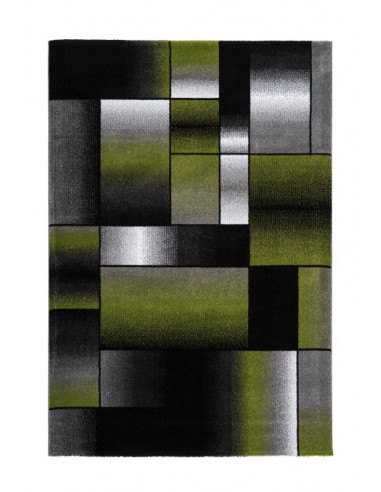 Tappeto moderno "Broadway 300 Verde Grigio" con design audace.