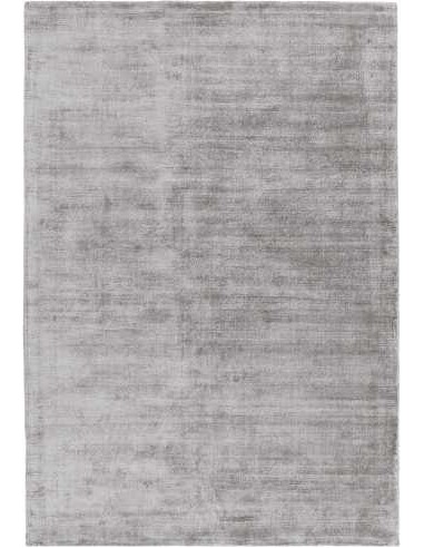 Blade Silver tappeto moderno minimalista grigio argento e bianco perla, eleganza e sobrietà per interni contemporanei