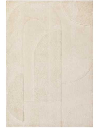 Tappeti moderni Tova Ivory, bianco avorio e grigio, di Asiatic Carpets, realizzati in poliestere