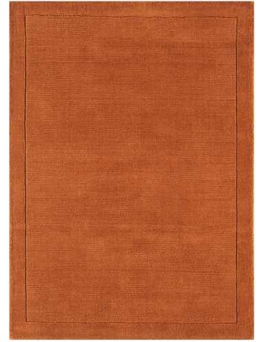 Tappeto York Terracotta - Tappeti Moderni artigianali in lana, con colori caldi di terracotta, marrone e arancio