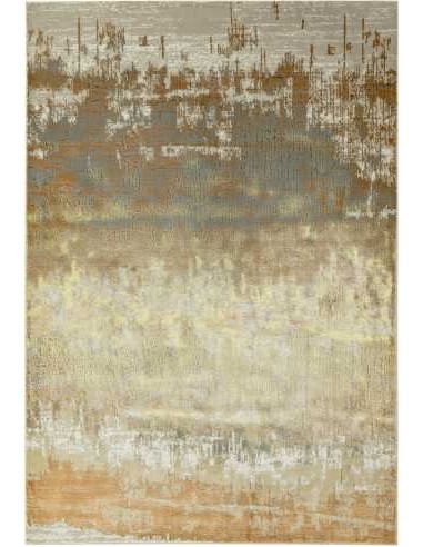 Tappeto moderno Aurora Dune collezione Aurora, design paesaggi sabbiosi, beige, marrone chiaro, crema, grigio e avorio