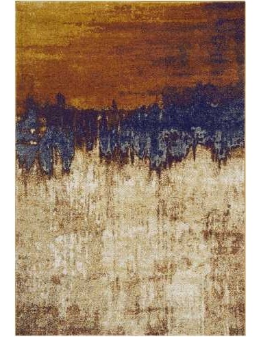 Tappeti moderni Nova Distress Orange, rettangolare, arancione intenso con sfumature chiare, eleganza contemporanea, 120x170 cm